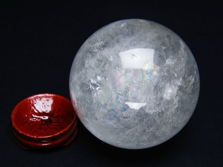 水晶 丸玉 64mm スフィア 置物 水晶玉 一点物 151-8857 【sold out】