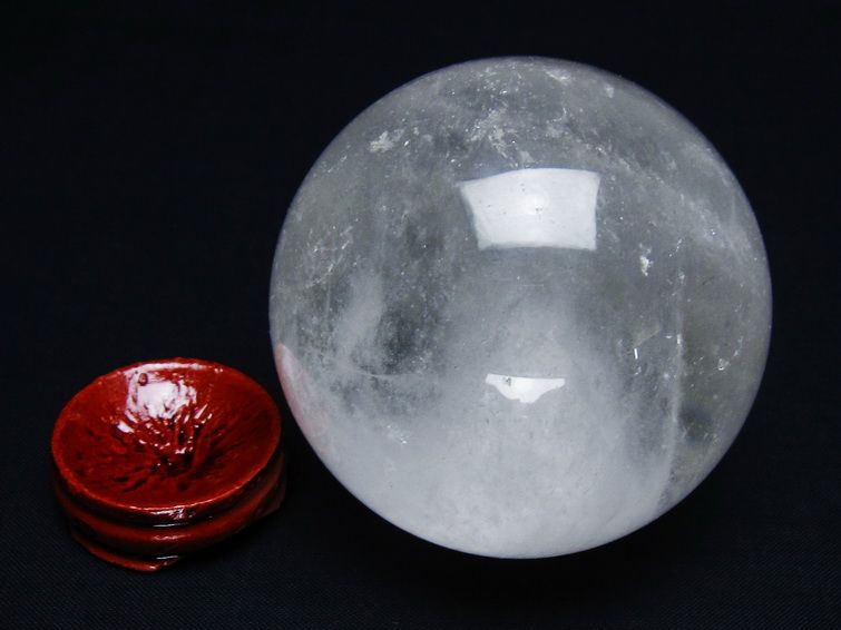 水晶 丸玉 69mm スフィア 置物 水晶玉 一点物 151-8858 【sold out】