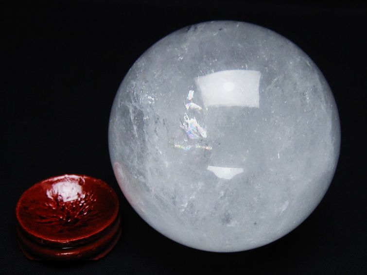 水晶 丸玉 73mm スフィア 置物 水晶玉 一点物 151-8859