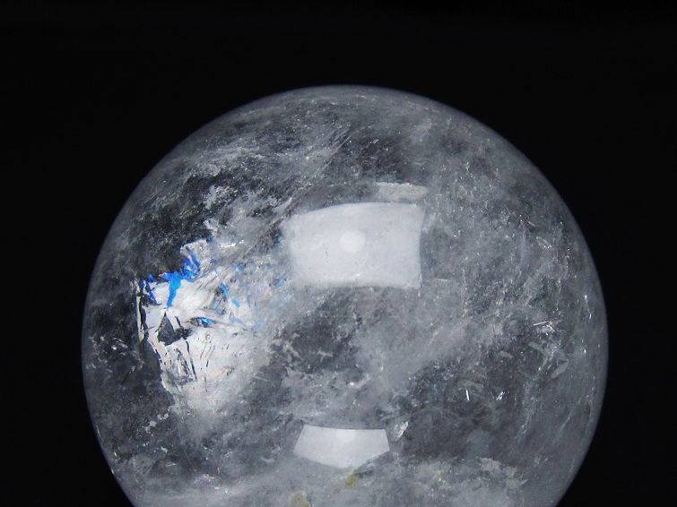 水晶 丸玉 72mm スフィア 置物 水晶玉 一点物 151-8863