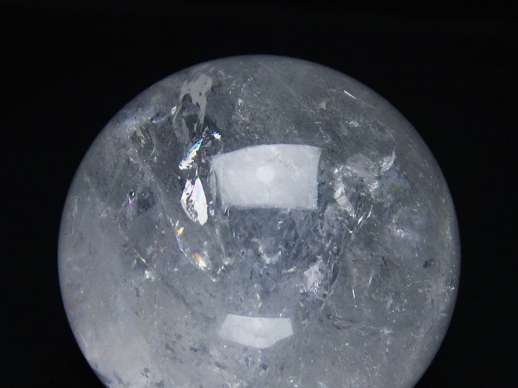水晶 丸玉 72mm スフィア 置物 水晶玉 一点物 151-8864
