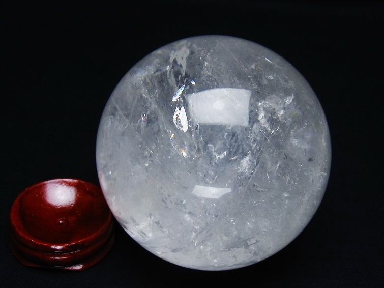 水晶 丸玉 72mm スフィア 置物 水晶玉 一点物 151-8864