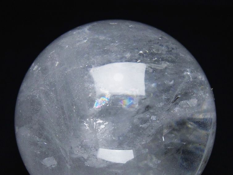 水晶 丸玉 69mm スフィア 置物 水晶玉 一点物 151-8868