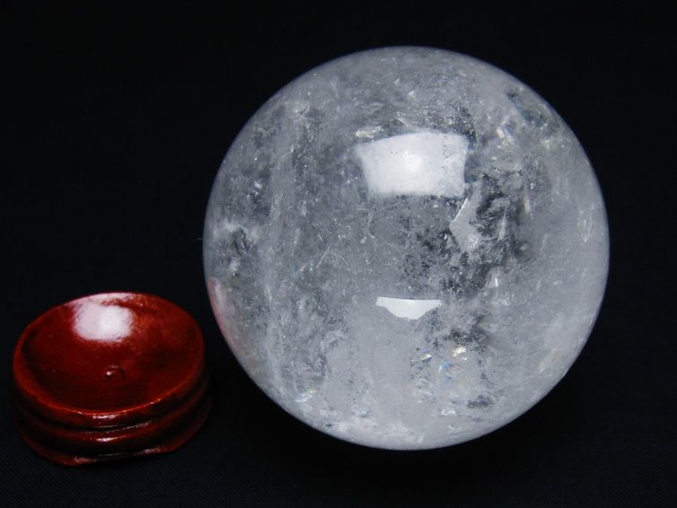 水晶 丸玉 65mm スフィア 置物 水晶玉 一点物 151-8869