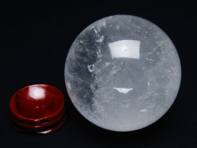 水晶 丸玉 65mm スフィア 置物 水晶玉 一点物 151-8870