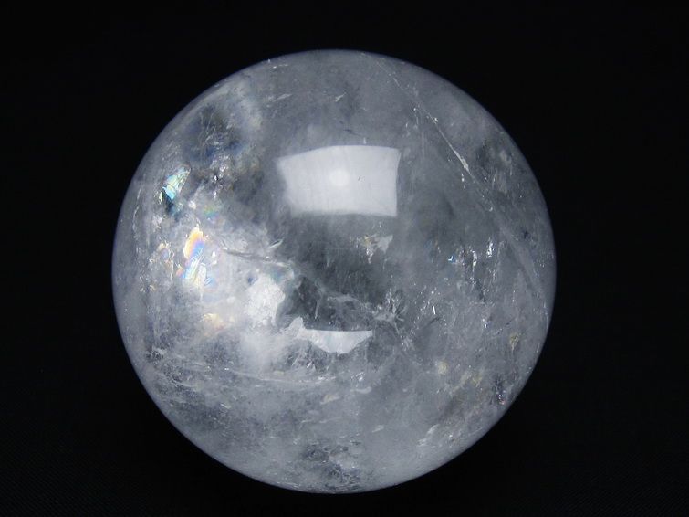 水晶 丸玉 65mm スフィア 置物 水晶玉 一点物 151-8871