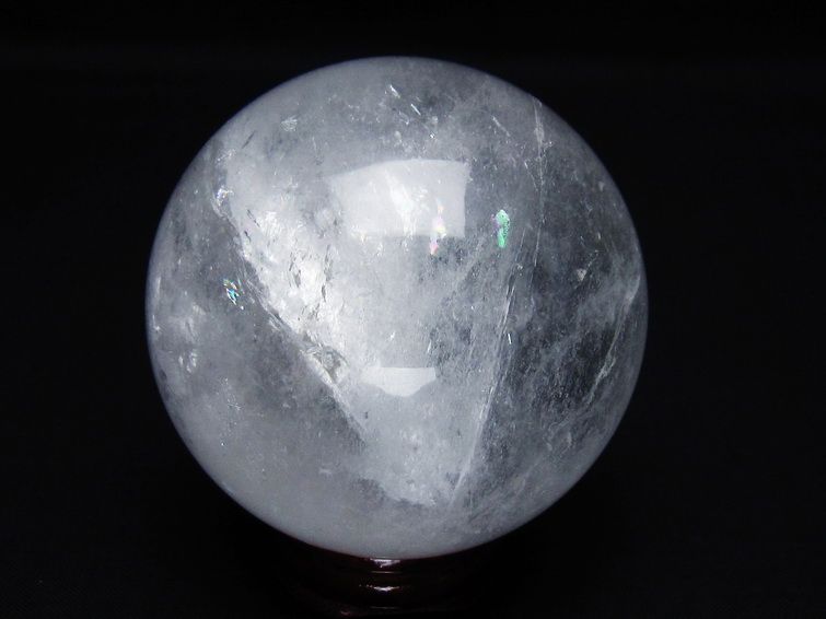 水晶 丸玉 64mm スフィア 置物 水晶玉 一点物 151-8872