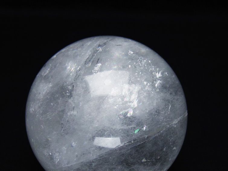 水晶 丸玉 64mm スフィア 置物 水晶玉 一点物 151-8872