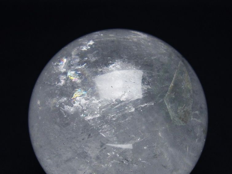 水晶 丸玉 64mm スフィア 置物 水晶玉 一点物 151-8875