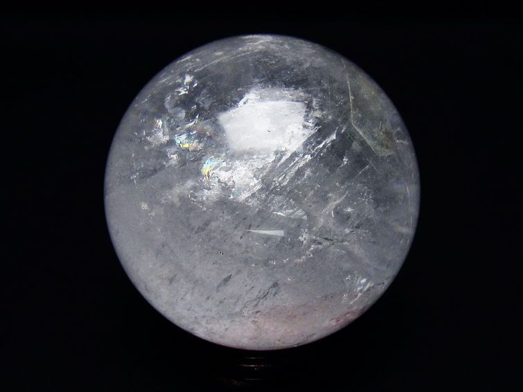 水晶 丸玉 64mm スフィア 置物 水晶玉 一点物 151-8875