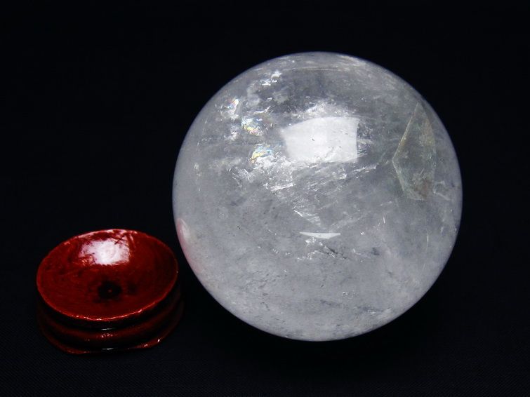 水晶 丸玉 64mm スフィア 置物 水晶玉 一点物 151-8875