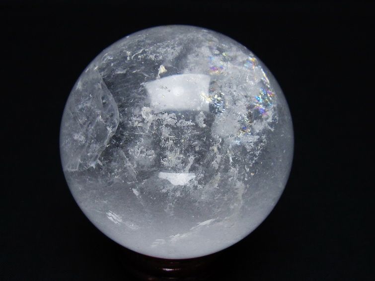 水晶 丸玉 64mm スフィア 置物 水晶玉 一点物 151-8876 【sold out】