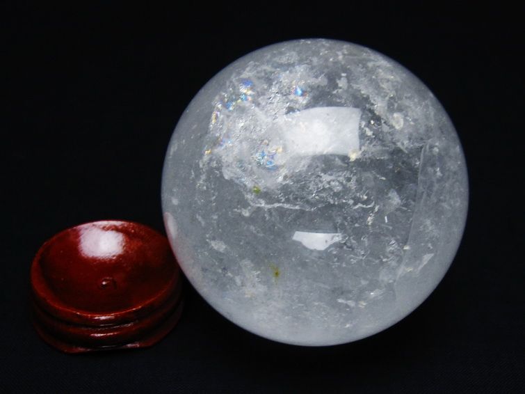 水晶 丸玉 64mm スフィア 置物 水晶玉 一点物 151-8876 【sold out】