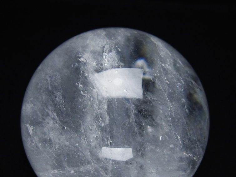 水晶 丸玉 64mm スフィア 置物 水晶玉 一点物 151-8877