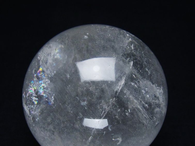 水晶 丸玉 61mm スフィア 置物 水晶玉 一点物 151-8878