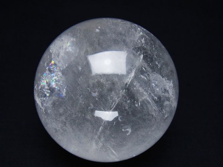 水晶 丸玉 61mm スフィア 置物 水晶玉 一点物 151-8878