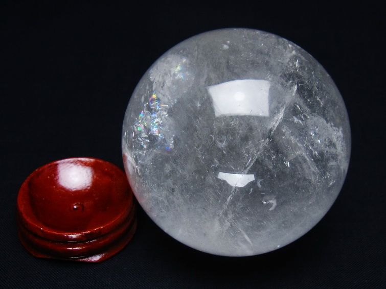 水晶 丸玉 61mm スフィア 置物 水晶玉 一点物 151-8878