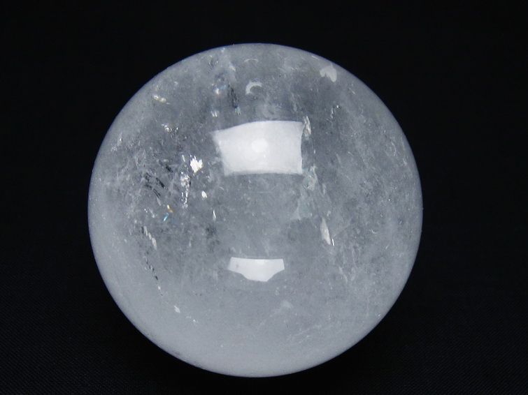 水晶 丸玉 60mm スフィア 置物 水晶玉 一点物 151-8879