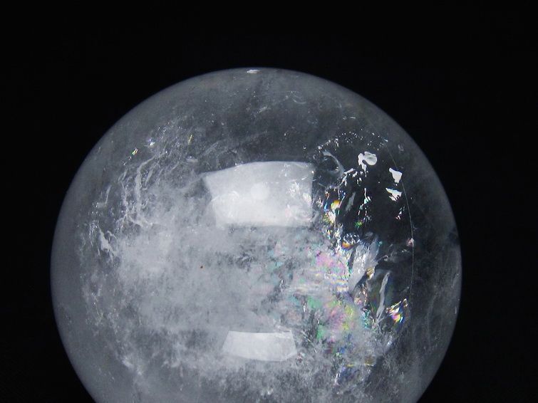 水晶 丸玉 57mm スフィア 置物 水晶玉 一点物 151-8882