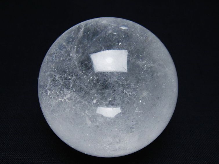 水晶 丸玉 57mm スフィア 置物 水晶玉 一点物 151-8883