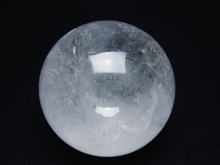 水晶 丸玉 55mm スフィア 置物 水晶玉 一点物 151-8885