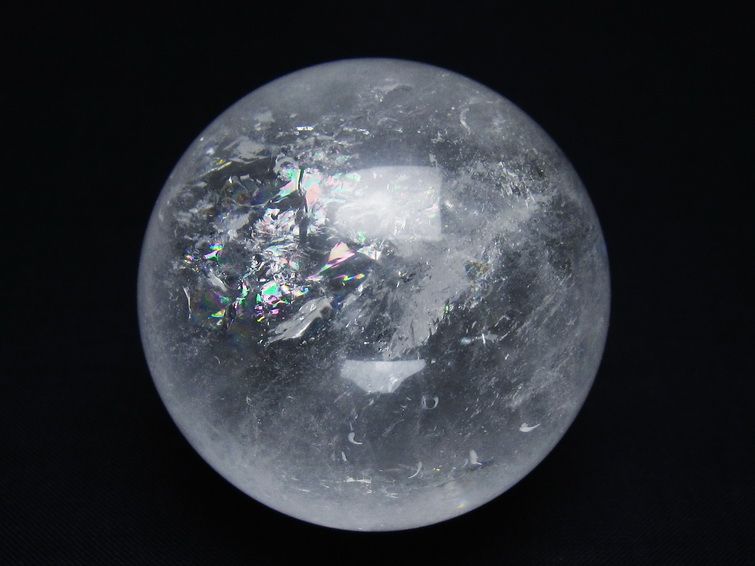 水晶 丸玉 55mm スフィア 置物 水晶玉 一点物 151-8887 【sold out】