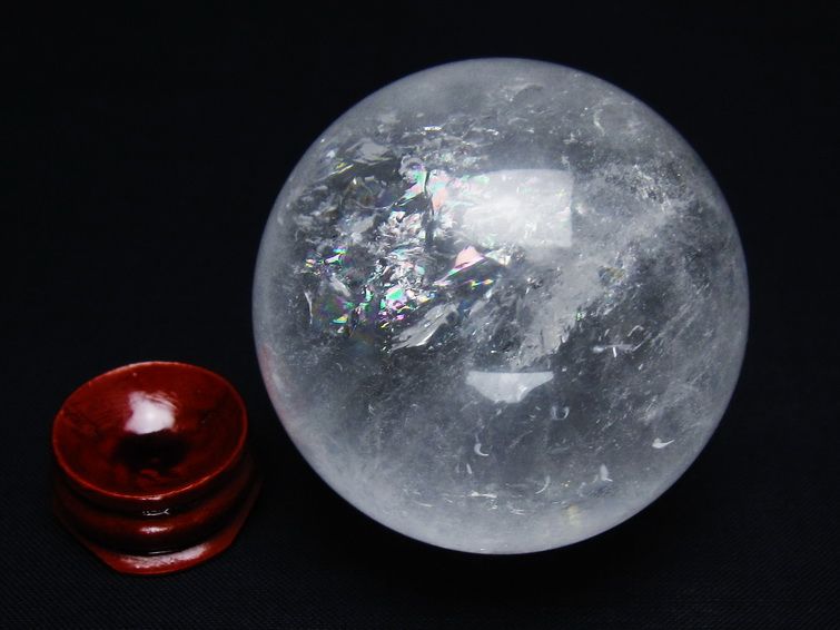 水晶 丸玉 55mm スフィア 置物 水晶玉 一点物 151-8887 【sold out】