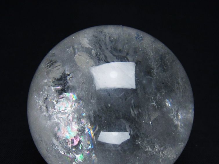水晶 丸玉 57mm スフィア 置物 水晶玉 一点物 151-8889