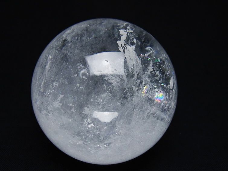 水晶 丸玉 57mm スフィア 置物 水晶玉 一点物 151-8890