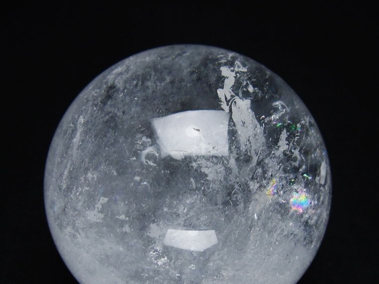 水晶 丸玉 57mm スフィア 置物 水晶玉 一点物 151-8890
