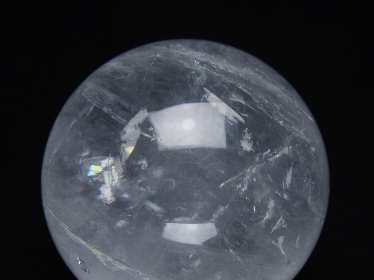 水晶 丸玉 58mm スフィア 置物 水晶玉 一点物 151-8892
