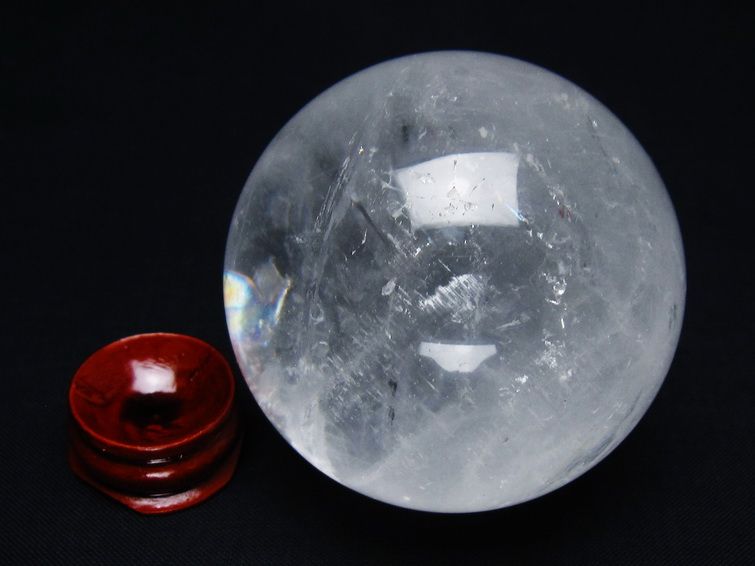 水晶 丸玉 59mm スフィア 置物 水晶玉 一点物 151-8893