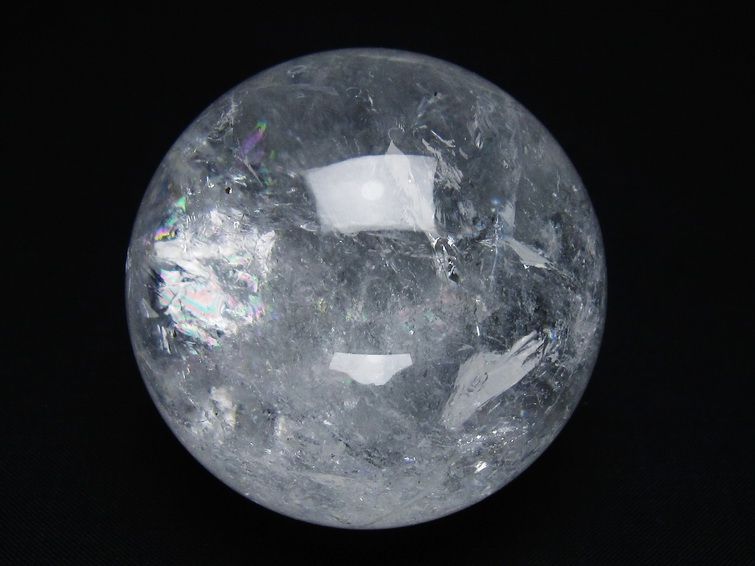 水晶 丸玉 61mm スフィア 置物 水晶玉 一点物 151-8896