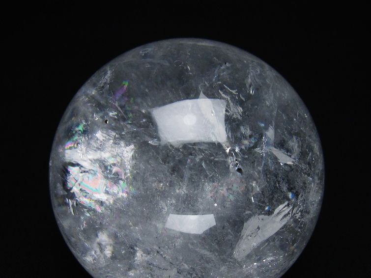 水晶 丸玉 61mm スフィア 置物 水晶玉 一点物 151-8896
