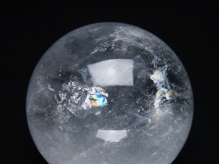 水晶 丸玉 62mm スフィア 置物 水晶玉 一点物 151-8897
