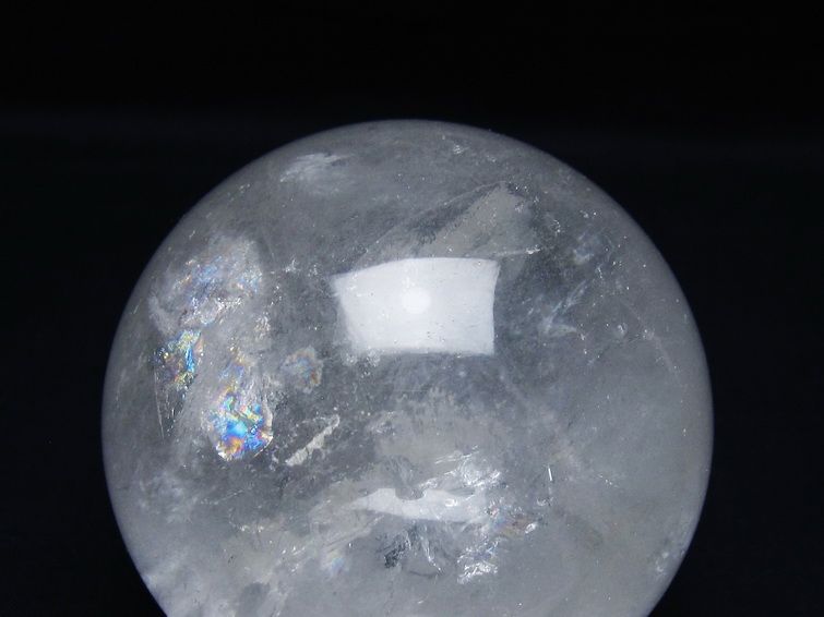 水晶 丸玉 75mm スフィア 置物 水晶玉 一点物 151-8907