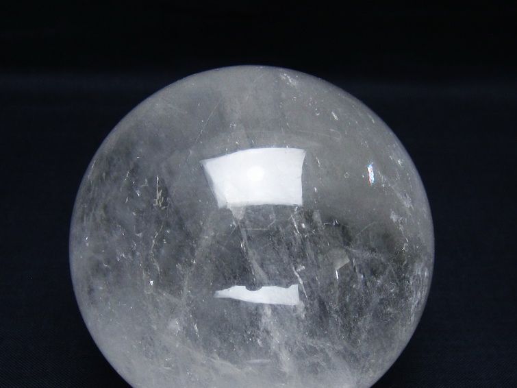 水晶 丸玉 75mm スフィア 置物 水晶玉 一点物 151-8908
