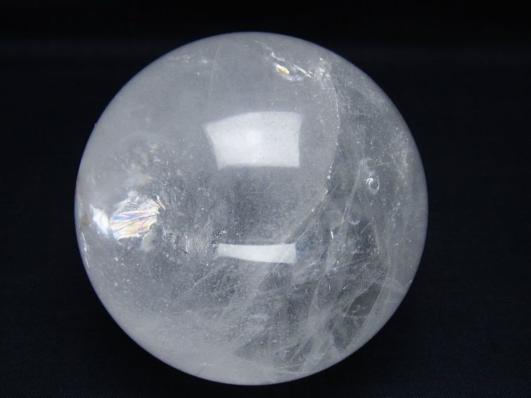 水晶 丸玉 78mm スフィア 置物 水晶玉 一点物 151-8909