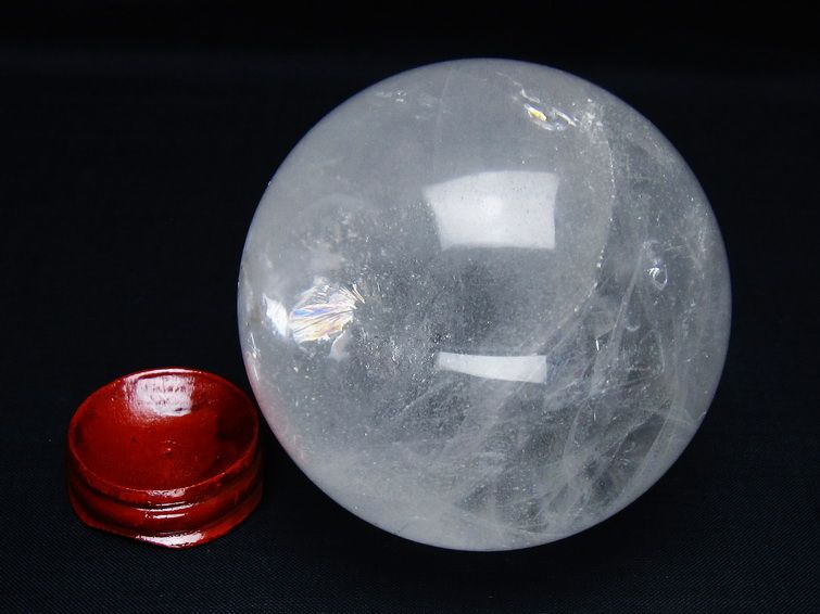 水晶 丸玉 78mm スフィア 置物 水晶玉 一点物 151-8909