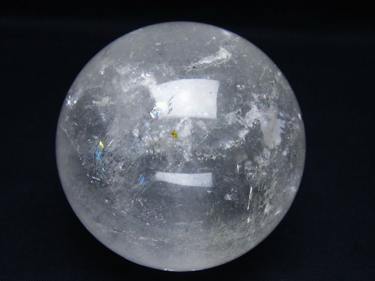 水晶 丸玉 77mm スフィア 置物 水晶玉 一点物 151-8910