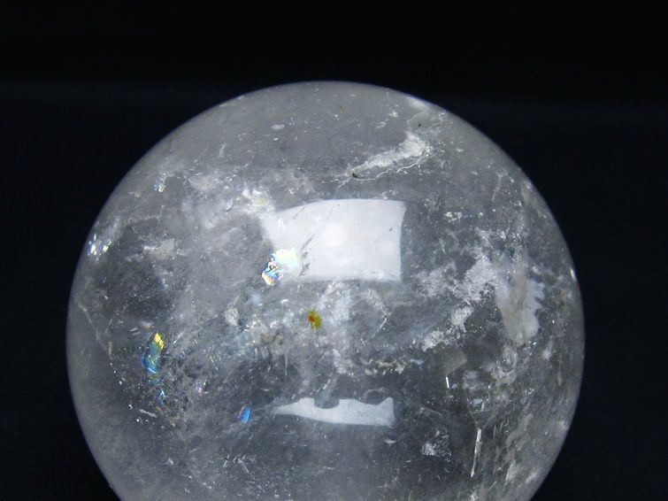 水晶 丸玉 77mm スフィア 置物 水晶玉 一点物 151-8910