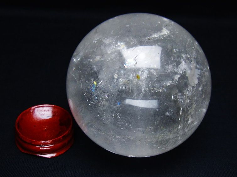 水晶 丸玉 77mm スフィア 置物 水晶玉 一点物 151-8910