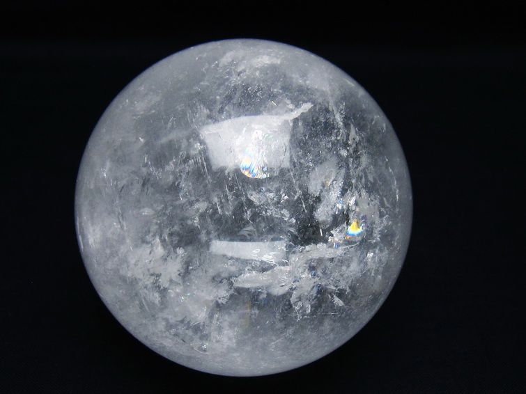 水晶 丸玉 74mm スフィア 置物 水晶玉 一点物 151-8916