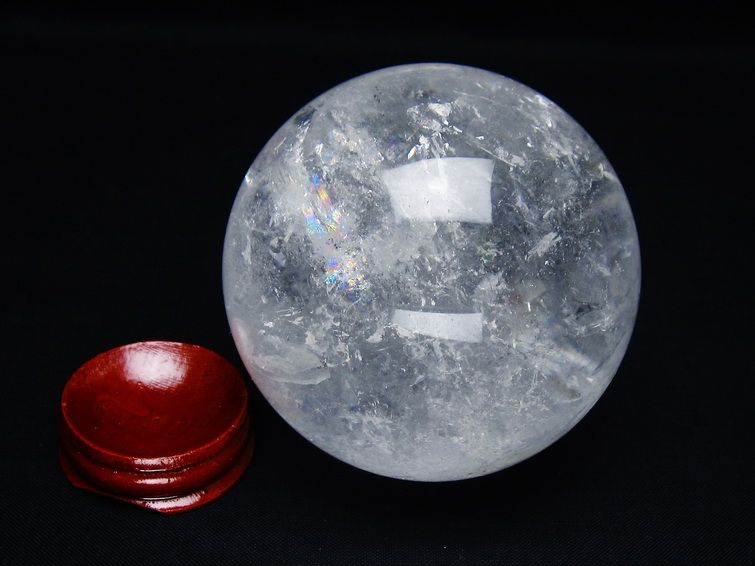 水晶 丸玉 72mm スフィア 置物 水晶玉 一点物 151-8917