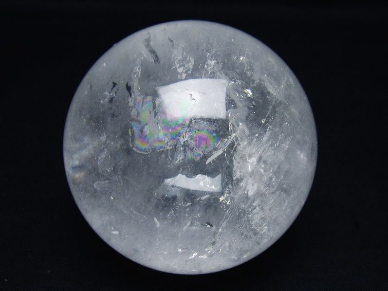 水晶 丸玉 71mm スフィア 置物 水晶玉 一点物 151-8918