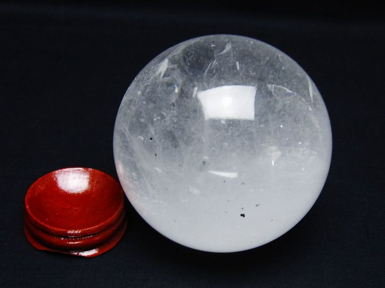 水晶 丸玉 69mm スフィア 置物 水晶玉 一点物 151-8919