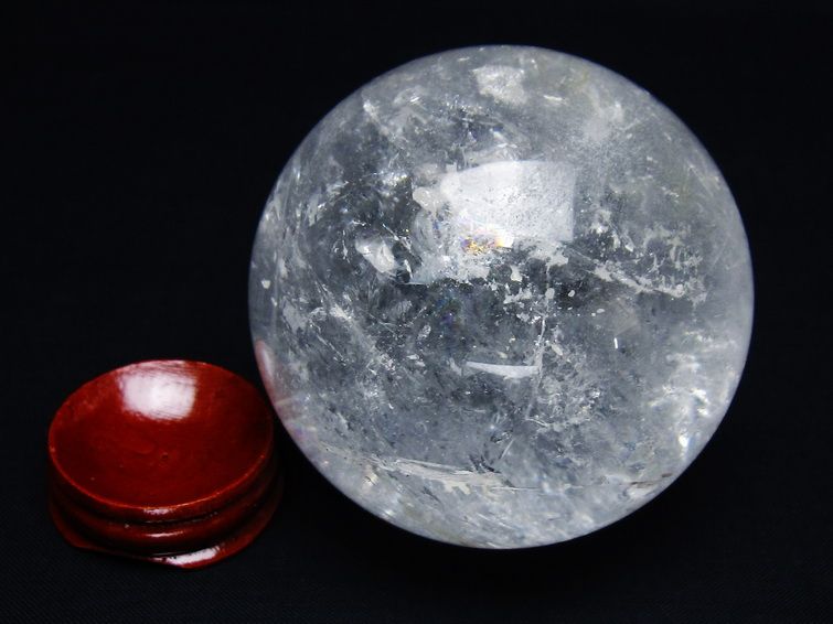 水晶 丸玉 69mm スフィア 置物 水晶玉 一点物 151-8920