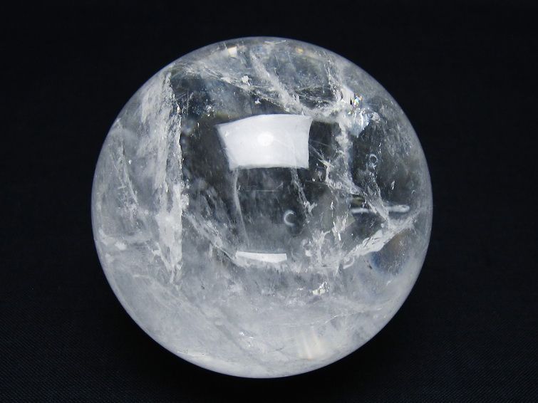水晶 丸玉 67mm スフィア 置物 水晶玉 一点物 151-8921