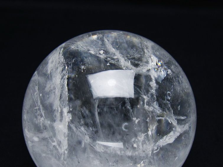 水晶 丸玉 67mm スフィア 置物 水晶玉 一点物 151-8921