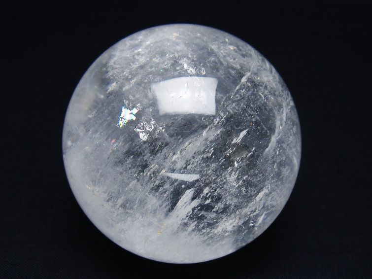 水晶 丸玉 66mm スフィア 置物 水晶玉 一点物 151-8922